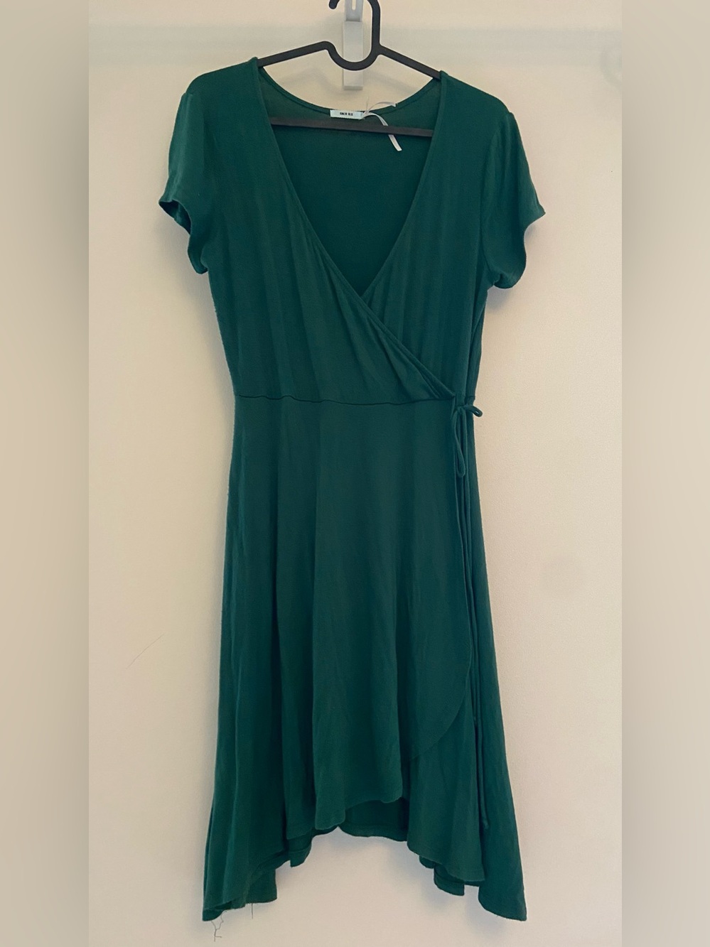 Kimchi Blue Deep Green Wrap Midi Dress